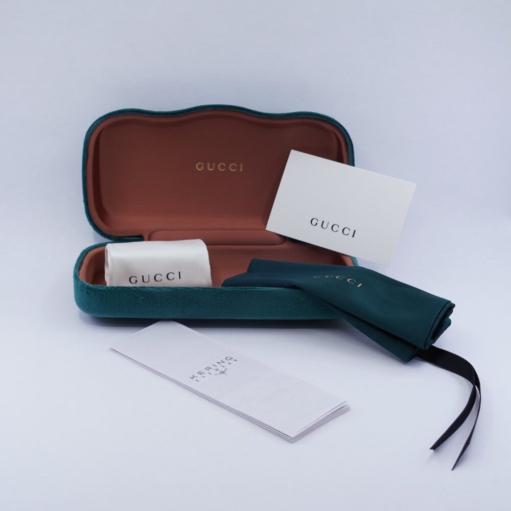 🕶️ New Gucci GG1262S 003 Sunglasses - Grey Frame, Blue Lenses - Picture 12 of 12